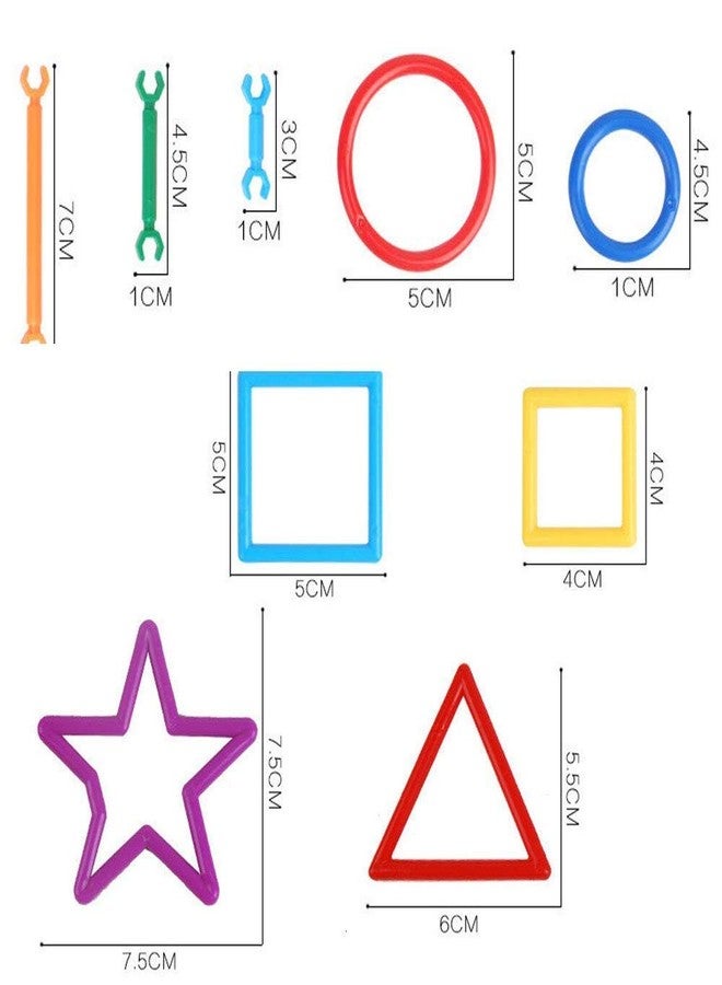 PULSBERY لعبة مكعبات البناء الذكية من بولسبيري، 200 قطعة، بأشكال مختلفة، لعبة مكعبات للأطفال من سن 3 إلى 8 سنوات، متعددة الألوان (لعبة مكعبات بناء للأطفال) - Image 5